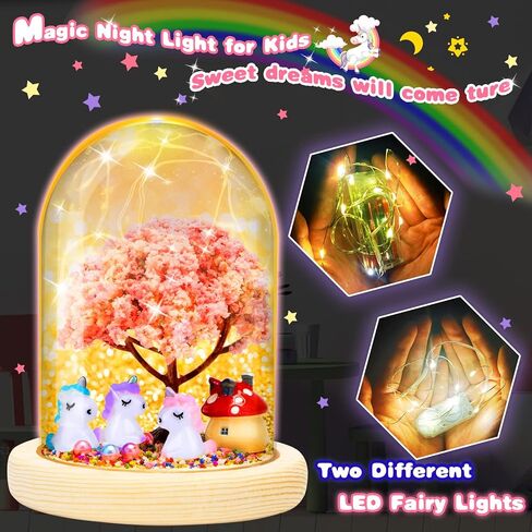 ضوء ليلي يونيكورن ، TCJJ DIY Night Light- اصنع نورًا ليليًا خاصًا به ، هدايا وحيدات للبنات ، وحيدات حورية البحر حرفة هدايا عيد ميلاد هدايا عيد الميلاد لمدة 4 ، 5 ، 6 ، 7 ، 8 سنوات الفتيات in Kuwait