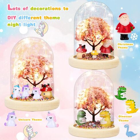 ضوء ليلي يونيكورن ، TCJJ DIY Night Light- اصنع نورًا ليليًا خاصًا به ، هدايا وحيدات للبنات ، وحيدات حورية البحر حرفة هدايا عيد ميلاد هدايا عيد الميلاد لمدة 4 ، 5 ، 6 ، 7 ، 8 سنوات الفتيات in Kuwait