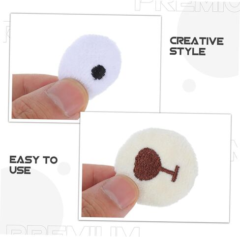 VEEMOON 10 مجموعات DIY Plush Dog Face Associory أنوف واقعية العيون حواجب لصياغة الحيوانات المحشوة تعزز الملابس اللعب الإبداعية لمشاريع DIY in Kuwait