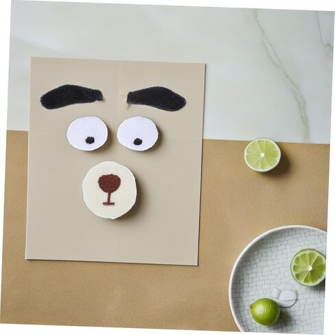 VEEMOON 10 مجموعات DIY Plush Dog Face Associory أنوف واقعية العيون حواجب لصياغة الحيوانات المحشوة تعزز الملابس اللعب الإبداعية لمشاريع DIY in Kuwait