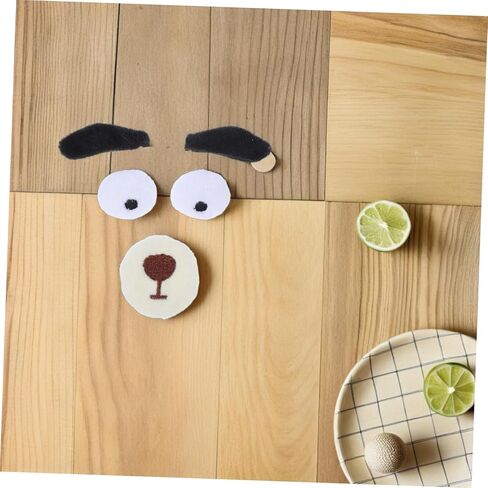 VEEMOON 10 مجموعات DIY Plush Dog Face Associory أنوف واقعية العيون حواجب لصياغة الحيوانات المحشوة تعزز الملابس اللعب الإبداعية لمشاريع DIY in Kuwait