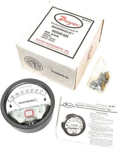 Dwyer 2000-0 Magnehelic Differential Pressure Gauge, 2000: 0-0.5" WC in Kuwait