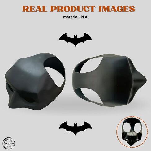Halloween Cat Mask – Superhero Style Costume for Cats – Soft & Adjustable – One Size 13cm Pet Accessories in Saudi Arabia