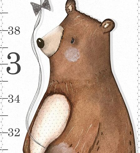 Woodland Growth Chart, Bear Growth Chart, Fox Growth Chart, Yardstick Ruler, Canvas Growth Chart, Gender Neutral Chart, Lets Go Fly a Kite in Saudi Arabia