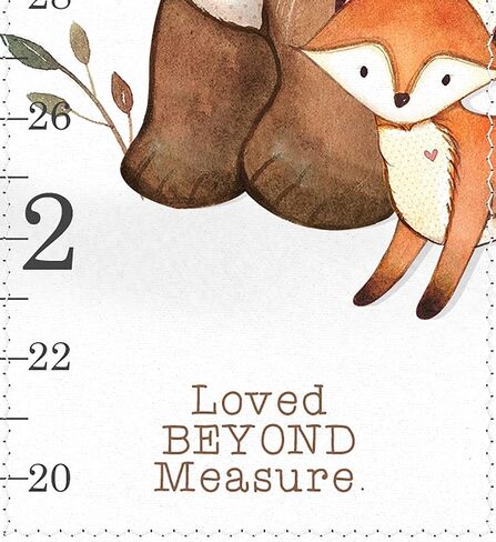 Woodland Growth Chart, Bear Growth Chart, Fox Growth Chart, Yardstick Ruler, Canvas Growth Chart, Gender Neutral Chart, Lets Go Fly a Kite in Saudi Arabia