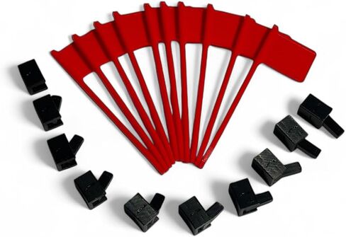 6in صغير. Red Alert Office Desk Flag Pivots Up Down Fun Party لا تزعج حالة المساعدة في مركز الاتصال الإشارة الداخلية المخزون المغلقة للمحطة كمبيوتر مقصورة (10 عبوات) in Kuwait