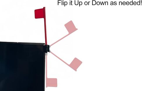 6in صغير. Red Alert Office Desk Flag Pivots Up Down Fun Party لا تزعج حالة المساعدة في مركز الاتصال الإشارة الداخلية المخزون المغلقة للمحطة كمبيوتر مقصورة (10 عبوات) in Kuwait