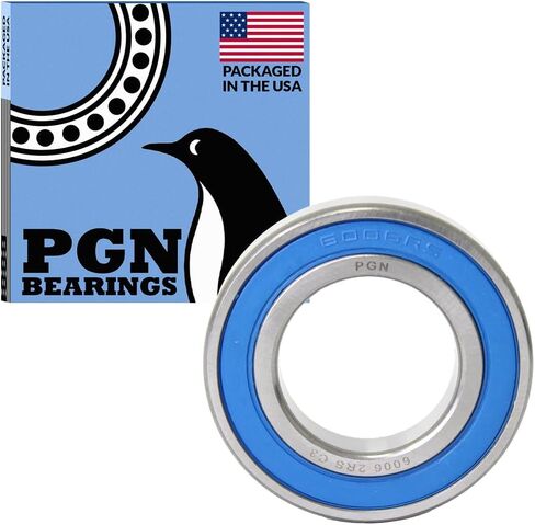 محمل PGN (10 عبوات) 6006-2RS - محمل كروي مختوم من الصلب الكروم المشحم - محامل 30x55x13 مم مع ختم مطاطي ودعم دورة في الدقيقة العالية in Saudi Arabia