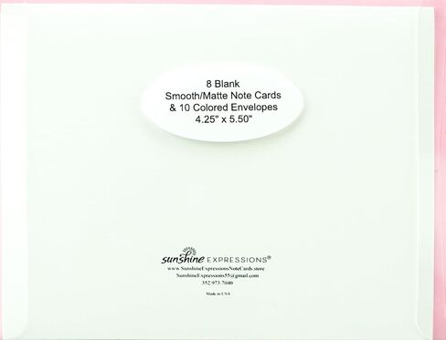 Blooming Flowers – Gold Daylilies – High End Photographic Heavy Smooth Note Cards 8 w/10 Colored Envelopes, Boxed Set (4.25"x 5.50") Blank Inside - Made in USA in Saudi Arabia