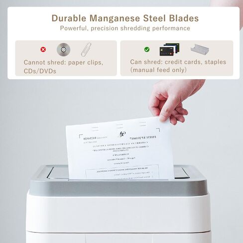 Heavy Duty Paper Shredder: 400 Sheets Auto Feed - Micro Cut P5 Security - Jam Proof Document Shred Machine - 13.2 Gallon Pullout Basket with Wheels for Home/Office/Commercial Use in Saudi Arabia