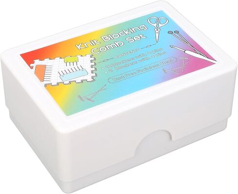 Knit Blocking Comb Set Stainless Steel Knitting Block Pins with Plastic Case for Accurate Shaping and Even Stretching of Sweaters and Needlework 20PCS White in Saudi Arabia