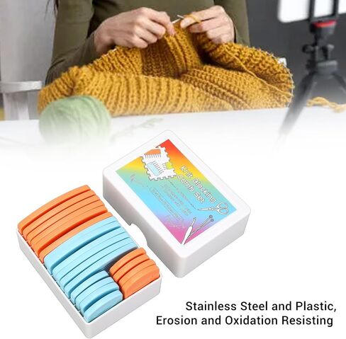 Knit Blocking Comb Set Stainless Steel Knitting Block Pins with Plastic Case for Accurate Shaping and Even Stretching of Sweaters and Needlework 20PCS White in Saudi Arabia