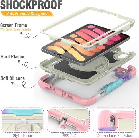 HXCASEAC Case for iPad Pro 12.9 Case 6th 5th 4th 3rd Generation, Shockproof in Saudi Arabia