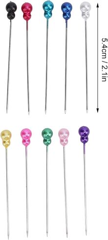 500PCS Gourd Head Sewing Pins Colorful Straight Quilting Pins for Handicrafts Bouquet Clothing Making in Saudi Arabia