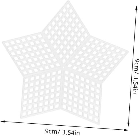 DOITOOL 10pcs Plastic Mesh Screen Mesh Bag Sheet Embroidery Sturdy Plastic Canvas for DIY Crafts in Saudi Arabia