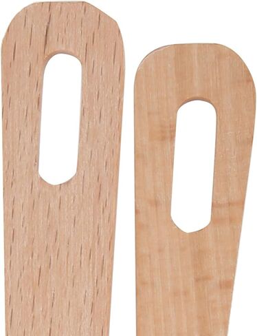 Kodrily 5pcs نسج الإبر ، مجموعة أدوات نسج الخشب الكبيرة ، شوكة الحياكة الزان ، أداة خشب يدوية DIY ، إبر محمولة نسج العصي للحرف اليدوية للخياطة الغزل in Kuwait