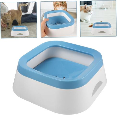 وعاء مياه الحيوانات الأليفة للقطط والكلاب التي تسرب التصميم المغذي القطة البلاستيكية متينة من السهل إلى طبق الحيوانات الأليفة للسفر والاستخدام المنزلي in Kuwait