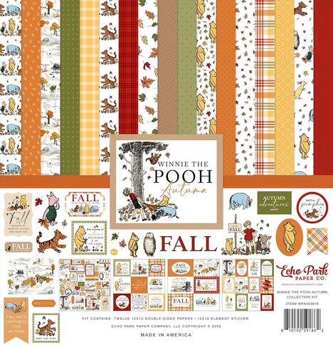 Echo Park Paper Winnie The Pooh Autumn Collection Kit, Multi in Saudi Arabia