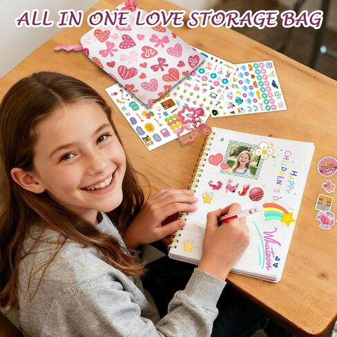 DIY Journal Kit for Girls Age 8-14, Craft Kits Gifts for Teenage Girls,Diary Notebook Scrapbook Stationery Gift Set,Christmas Birthday Gift Ideas for 8 9 10 11 12 13 14 Year Old Girl Daughter Teen in Saudi Arabia