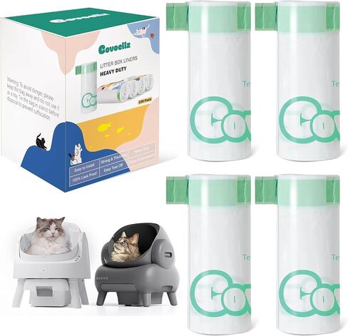 100 Count 27" x 13" Cat Litter Box Bags, Neakasa M1 and PetPivot Litter Bags, Automatic Litter Box Liners with Drawstring, Extra Thick Leak-Proof Pet Waste Bags in Saudi Arabia