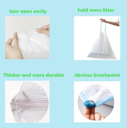 120 cat litter bags -17.7 inches x 19.68 inches in Saudi Arabia