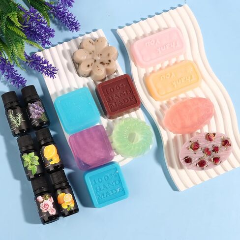 Dewiitine DIY Soap Making Kit, Soap Kit with Soap Mold Melt and Pour Soap Base Fragrances Dried Flowers Glitter Soap Colorant DIY Craft Kit for Adults Beginners in Saudi Arabia
