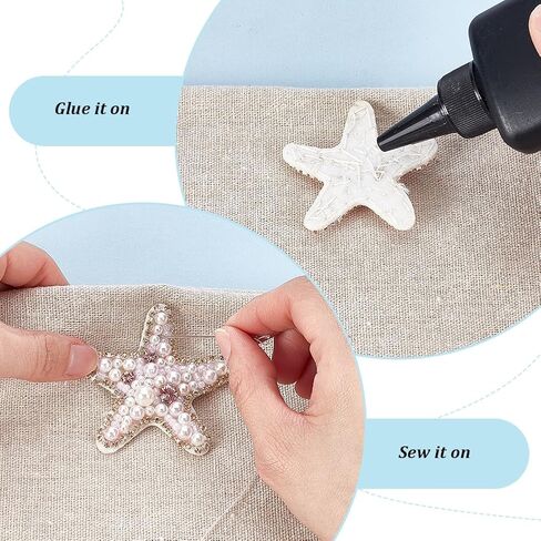 WEBEEDY 3 Styles Sea Animals Beaded Patches Pearl Applique Sewing Patches Pink Conchs Shells Starfish Shape Rhinestone Beaded Applique for Clothes Bag Pants Shoes Hats Summer DIY Accessories in Saudi Arabia