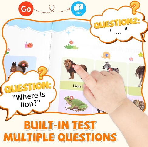 2025 New My English Words First Book Book Toy ، Learning Learning Talking Book ، 470+ كلمة ، 21 موضوعًا ، اضغط لتعلم الصوتيات ، كتب تعليمية تفاعلية للأطفال من عمر 3 سنوات أ in Kuwait