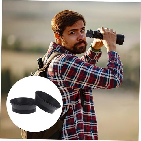 2pcs Rubber Microscope Eyepiece Covers Guards for Binoculars and Microscopes Reducing Eye Strain and Glare for Comfortable Viewing Experience in Saudi Arabia
