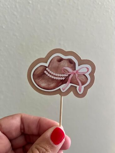 Cowgirl Party Cupcake Toppers, Western Theme Cake Decorations, Pink, Cream and Brown, Set of 12 in Saudi Arabia
