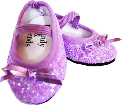 Lavender Ballet Flats Fits 18 Inch Girl Dolls- 18 Inch Doll Shoes in Saudi Arabia