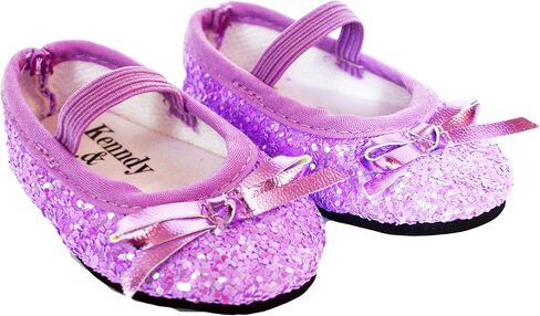 Lavender Ballet Flats Fits 18 Inch Girl Dolls- 18 Inch Doll Shoes in Saudi Arabia