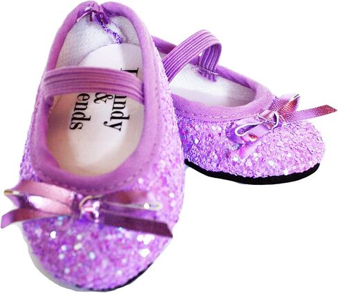 Lavender Ballet Flats Fits 18 Inch Girl Dolls- 18 Inch Doll Shoes in Saudi Arabia