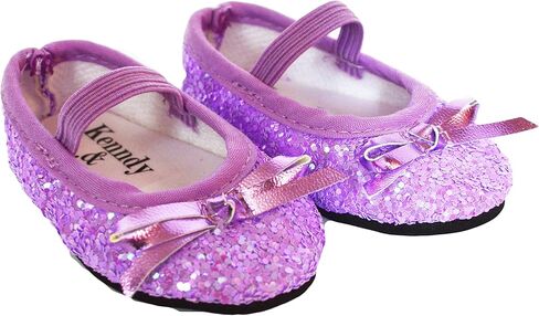 Lavender Ballet Flats Fits 18 Inch Girl Dolls- 18 Inch Doll Shoes in Saudi Arabia