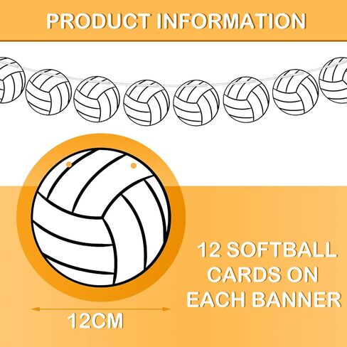 5 Pieces Volleyball Party Decorations Volleyball Theme Banner Bunting Hanging Banners Softball Paper Garland for Theme Birthday Party Supplies in Saudi Arabia