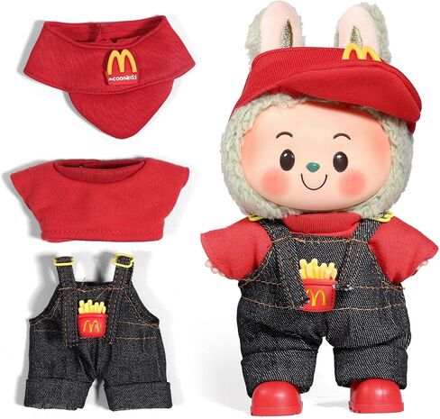 AICASE لمصمم ملابس LUBUBU/لألعاب LUBUBU ، ملابس مقدمة لدمية LUBUBU التي تبلغ مساحتها 17 سم ، وملابس قبعة من 3 قطع من أجل LA BUBU ، والبنين والبنات ، إكسسوارات ملابس رائعة للدمى (لا دمية) in Kuwait