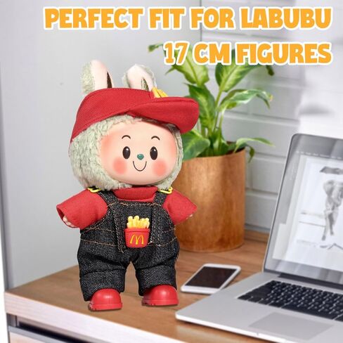 AICASE لمصمم ملابس LUBUBU/لألعاب LUBUBU ، ملابس مقدمة لدمية LUBUBU التي تبلغ مساحتها 17 سم ، وملابس قبعة من 3 قطع من أجل LA BUBU ، والبنين والبنات ، إكسسوارات ملابس رائعة للدمى (لا دمية) in Kuwait