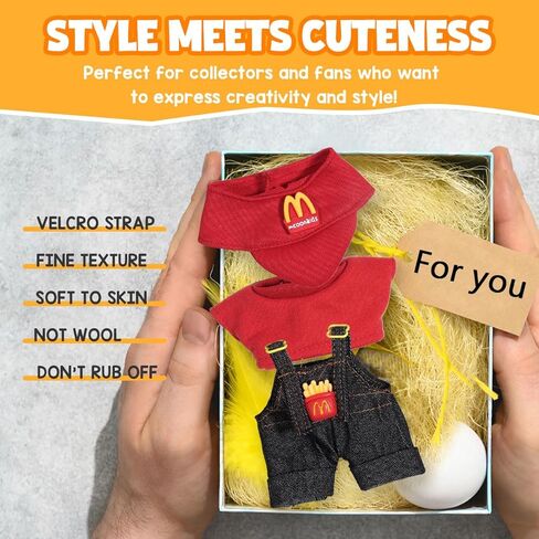 AICASE لمصمم ملابس LUBUBU/لألعاب LUBUBU ، ملابس مقدمة لدمية LUBUBU التي تبلغ مساحتها 17 سم ، وملابس قبعة من 3 قطع من أجل LA BUBU ، والبنين والبنات ، إكسسوارات ملابس رائعة للدمى (لا دمية) in Kuwait