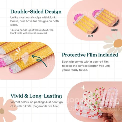 20 Pcs Jumbo Cherry Bow Acrylic Paper Clips Teacher Appreciation Gift Cute Pink Bow Paperclip Design for Office Classroom Bookmark Gift Book Lovers, Back to School Supplies in Saudi Arabia