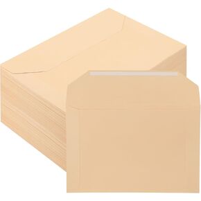 100 حزمة قانوني مقاس ملف 10 "× 15" مجلد المستندات ثقيلة الوزن مانيلا 143 رطل السترات المرفقة غير المنقوشة للمكتب البريدي للموظف ، بيج ، بيج in Kuwait
