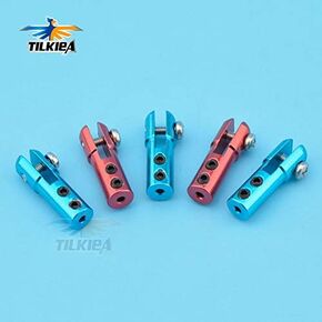 Parts & Accessories 1pc M2/2mm Metal Clevis 2mm Aluminum Alloy M2 Servo Horn Steering Rod Chuck Connector Spare Parts for RC Boat Airplane Model - (Color: Red) in Saudi Arabia