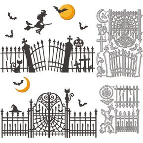Globleland Halloween Pumpkin Coffee Cut Dies for Card Making Cat Ghost Bat Cut Die for Diy Scrapbooking Journal Decoring Paper Craft Decor in Kuwait