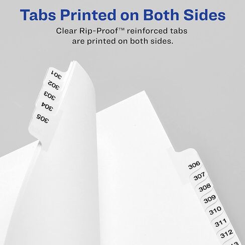 Avery Standard Collated Legal Dividers, Letter Size, Exhibit A-Exhibit Z Tab Set, 1 Set, White (1370) in Saudi Arabia