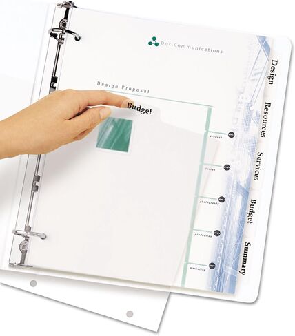Avery 11449 Index Maker Print & Apply Clear Label Plastic Dividers, 5-Tab, Letter in Saudi Arabia