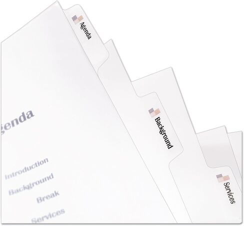 Avery 11449 Index Maker Print & Apply Clear Label Plastic Dividers, 5-Tab, Letter in Saudi Arabia