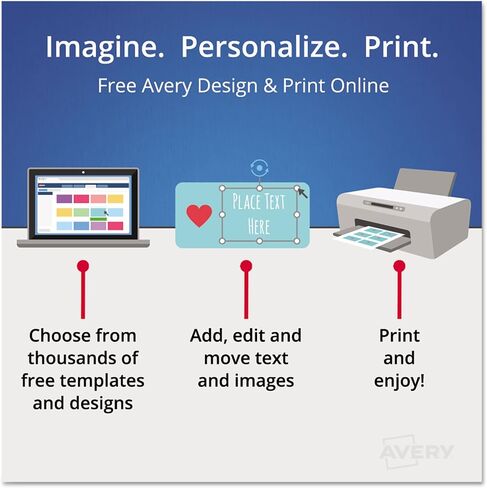Avery 11449 Index Maker Print & Apply Clear Label Plastic Dividers, 5-Tab, Letter in Saudi Arabia