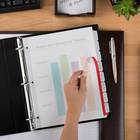 Avery 12450 Maker Maker Dividers ، 8-Tabs/Clear ، خطاب ، 5 مجموعات/PK in Kuwait