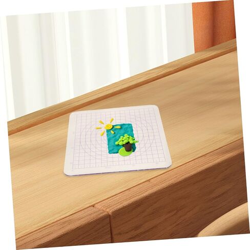 TEHAUX Square Transparent Acrylic Clay Pressing Plate for DIY Crafting Non Stick Surface Portable Design Essential Shaping Tool for Clay Projects Studio in Saudi Arabia
