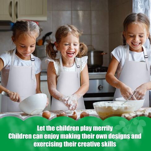 Handepo 35 Pcs Children Artists Aprons Adjustable Chef Apron Kids Painting Aprons for Cooking Kitchen Grilling Painting in Saudi Arabia