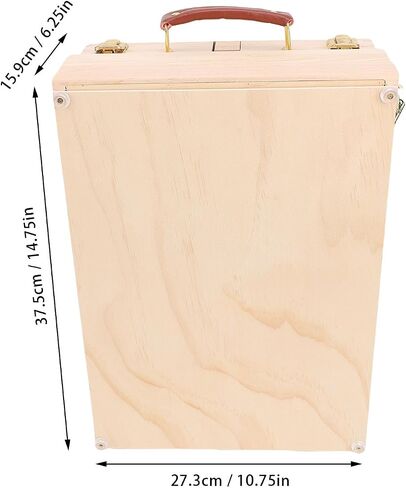 AsixxSix Sketchbox Easel ، صندوق سوبس سطح المكتب الخشبي القابل للتعديل مع درجتين لطلاء اللوحة القماش 24 بوصة ، منظم تخزين فني محمول خفيف الوزن للفنون للبالغين in Saudi Arabia